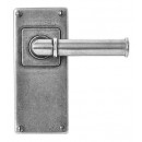 Finesse Design Pewter Wexford Lever Door Handles on Jesmond Backplate