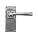 Finesse Design Pewter Tunstall Lever Door Handles on Jesmond Backplate