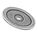 Finesse Pewter Cabinet Door Knob Base Roses