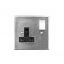Finesse Design Pewter 1 Gang Switched Socket