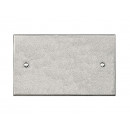 Finesse Design Pewter 2 Gang Blank Plate