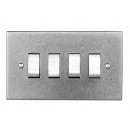 Finesse Design Pewter 4 Gang Switch Plate