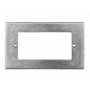 Finesse Design Pewter Communications 2 Gang 4 Module