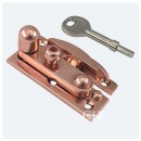 British Handmade Modern Sash Fasteners. Brass Bronze Chrome or Nickel.