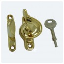 British Handmade Fitch Sash Fasteners. Brass Bronze Chrome or Nickel.