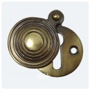 British Handmade Reeded Escutcheon Brass Bronze Nickel Chrome