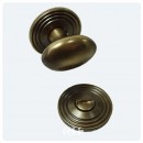 British Handmade Reeded Turn And Release in Brass Bronze Chrome or Nickel