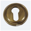 British Handmade Lipped Escutcheon in Chrome Nickel Brass or Bronze