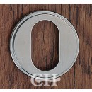 British Handmade Stepped Escutcheon in Chrome Nickel Brass or Bronze