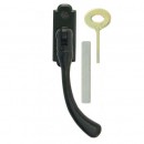 Pear Drop Window Handle Traditional Black 