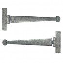 T Hinge Penny End Pewter 15 Inch