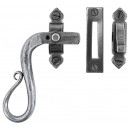 Shepherds Crook Casement Window Fasteners Pewter LH