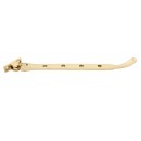 Peardrop 280mm Tail Casement Stay in Polished Brass