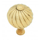 Small Swirl Cupboard Knob 32mm Brass