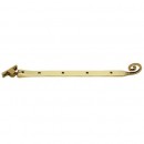 Monkey 328mm Tail Casement Stay in Polished Brass