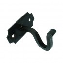 Beeswax Black Curtain Pole Brackets