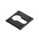 Square Keyhole Or Euro Escutcheon Black