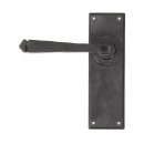 Anvil Avon Plain Lever Handles On Backplate In Beeswax Black