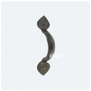 Gothic D Handles Pewter 4 Inch