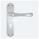 Ibra Lever on Lock Backplate Satin Chrome