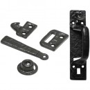 Kirkpatrick Thumb Latch in Black Argent or Pewter