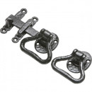 Kirkpatrick Ring Gate Latch in Black Argent Or Pewter Finish