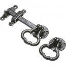 Kirkpatrick Ring Gate Latch in Black Argent Or Pewter Finish