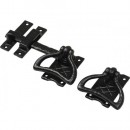 Kirkpatrick Ring Gate Latch in Black Argent Or Pewter Finish