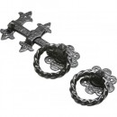 Kirkpatrick Ring Gate Latch in Black Argent Or Pewter Finish