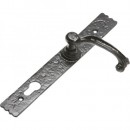 Kirkpatrick Espagnolette Lever Handle in Black Argent or Pewter