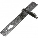 Kirkpatrick Espagnolette Lever Handles in Black 