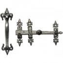 Kirkpatrick Thumb Latch in Black Argent or Pewter