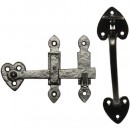 Kirkpatrick Thumb Latch in Black Argent or Pewter