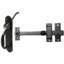 Kirkpatrick Thumb Latch on Backplate in Black Argent Or Pewter