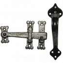 Kirkpatrick Thumb Latch in Black Argent or Pewter