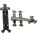 Kirkpatrick Thumb Latch in Black Argent or Pewter