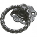 Kirkpatrick Ring Handle in Black Argent Or Pewter Finish