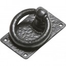 Kirkpatrick Ring Handle in Black Argent Or Pewter Finish
