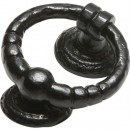 Kirkpatrick Antique Black Argent or Pewter Ring Door Knocker