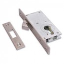 Cisa Euro profile Sliding Door Hook Lock Nickel 