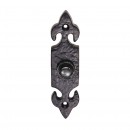 Black Antique Door Bell Push