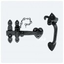 Black Antique Thumb Latch Set