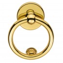 Brass Chrome or Satin Chrome Ring Knocker