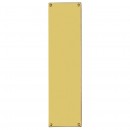 Plain Finger Plate in Polished Brass