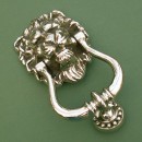 Aged Nickel Lions Head Door knocker