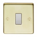 Single DP Switch. Black Brass or Stainless