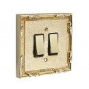 Brassart Louis XV Light Switches Brass Bronze Chrome or Nickel