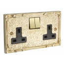 Brassart Louis XIV Electrical Sockets Brass Bronze Chrome or Nickel