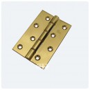 Polished Brass Phosphor Bronze Washered Butt Hinge