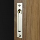 Croft Rectangular Pocket Door Edge Pulls in Brass Bronze Chrome or Nickel
